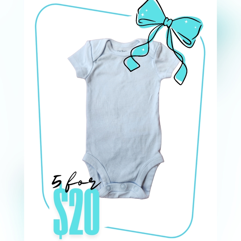 Carter's Classic Soft Blue Bodysuit